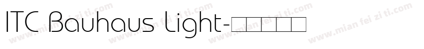 ITC Bauhaus Light字体转换